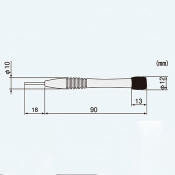 0.7x2.5x108mm [-]ドライバー(調整用・セラミック) エスコ
