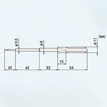 0.4x0.9x149mm [-]ドライバー(調整用・セラミック) エスコ