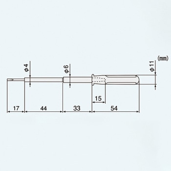 0.4x1.8x148mm [-]ドライバー(調整用・セラミック) エスコ