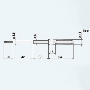 0.35x0.8mm [-]ドライバー(調整用・セラミック) エスコ