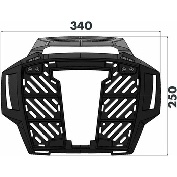 Alurack (アリュラック) トップケースキャリア - ブラック KTM 390 Adv. (2020-) HEPCO&BECKER (ヘプコ&ベッカー)