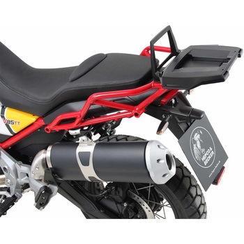 Alurack (アリュラック) トップケースキャリア - ブラック Moto Guzzi V85 TT (2019-) HEPCO&BECKER (ヘプコ&ベッカー)