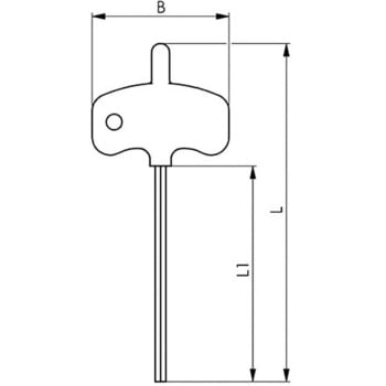 T 8x 40mm [Torx]T型レンチ - エスコ