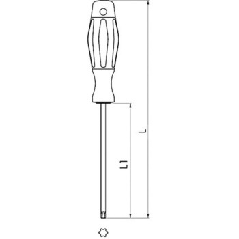 T25x100mm TORXドライバー エスコ