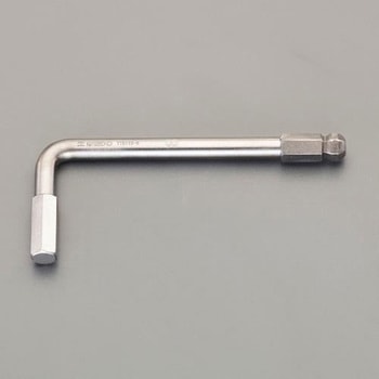 12x125mm 六角棒レンチ(ボールポイント/チタン合金製) - エスコ