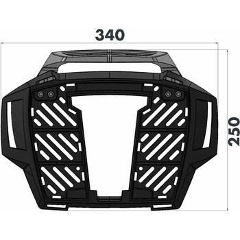 Alurack top case carrier ブラック for Honda CBR 650 R (2021-) - HEPCO&BECKER (ヘプコ&ベッカー)