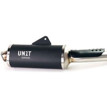 Black Exhaust with visible welding Tenere 700 | 3205Tit-BL - UnitGarage (ユニットガレージ)