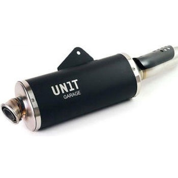 Black Exhaust with visible welding Tenere 700 | 3205Tit-BL - UnitGarage (ユニットガレージ)