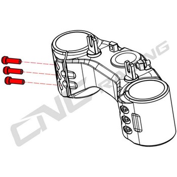 Bottom triple clamp screw kit - Titanium Titanium CNC Racing (シーエヌシーレーシング)