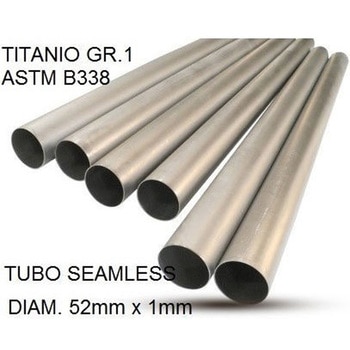 Cafe Racer Tubo titanio seamleSs D52mm×1mm L1000mm Titanio seamless Gr.1 TUBE AISI Tig GPR Exhaust (ジーピーアールエキゾースト)