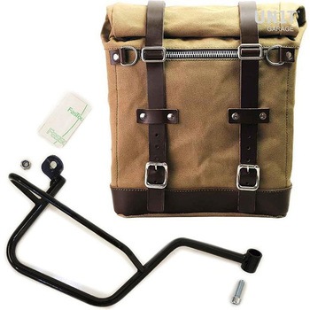 Canvas サイドパニアケース Scram 22L-30L + 右 サブフレーム Guzzi V7 | U201-2213DX UnitGarage (ユニットガレージ)