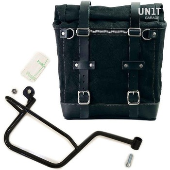 Canvas サイドパニアケース Scram 22L-30L + 右 サブフレーム Guzzi V7 | U201-2213DX UnitGarage (ユニットガレージ)