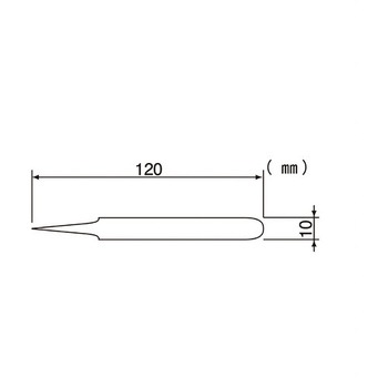 120mm ピンセット(チタン製) - エスコ