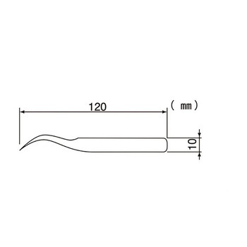 120mm ピンセット(チタン製) エスコ