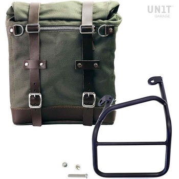 Canvas サイドパニアケース Scram 22L-30L + 左 サブフレーム Ducati Scrambler 1100 | U201-1010SX UnitGarage (ユニットガレージ)