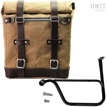 Canvas サイドパニアケース Scram 22L-30L + 左 サブフレーム Triumph Thruxton & Thruxton R 1200 (2016 until now) | U201-1020SX UnitGarage (ユニットガレージ)