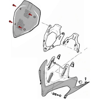 Carbon screen screw kit Ducati Multistrada 1200 CNC Racing (シーエヌシーレーシング)