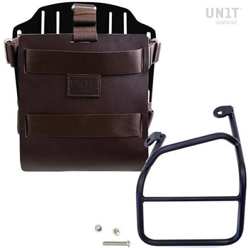 Carrying system in aluminum with adjustable leather front， Quick Release System and frame | U085-U000-1010SX UnitGarage (ユニットガレージ)