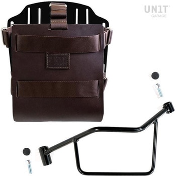 U085+U000+2101SX-Brown-Black Carrying system in aluminum with adjustable leather frontC Quick Release System and frame | U085-U000-2101SX UnitGarage (jbgK[W) KԎBMW R 1200 R LC R 1250 R 64744805
