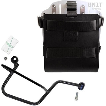 U085+U000+2213DX-Black-Silver Carrying system in aluminum with adjustable leather frontC Quick Release System and frame | U085-U000-2213DX UnitGarage (jbgK[W) 64744839