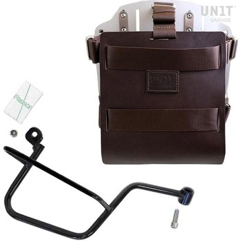 U085+U000+2213DX-Brown-Silver Carrying system in aluminum with adjustable leather frontC Quick Release System and frame | U085-U000-2213DX UnitGarage (jbgK[W) 64744857