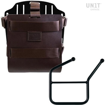 Carrying system in aluminum with adjustable leather front， Quick Release System and frame | U085-U000-3007SX UnitGarage (ユニットガレージ)