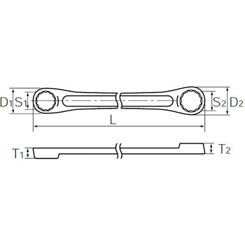 8x10mm 両口めがねレンチ(超ロング) エスコ