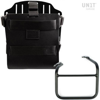 Carrying system in aluminum with adjustable leather front，Quick Release System and frame UnitGarage (ユニットガレージ)