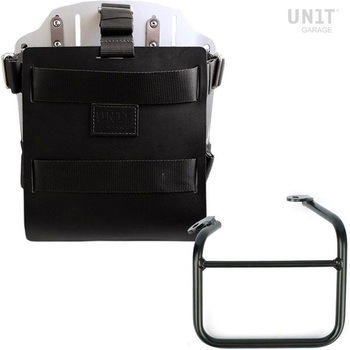 Carrying system in aluminum with adjustable leather front，Quick Release System and frame UnitGarage (ユニットガレージ)