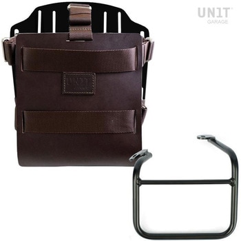 Carrying system in aluminum with adjustable leather front，Quick Release System and frame UnitGarage (ユニットガレージ)