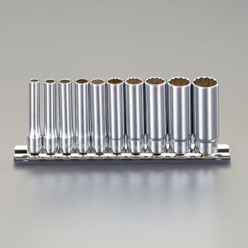 1/4"DR [航空規格]ディープソケット(インチ/十二角) エスコ