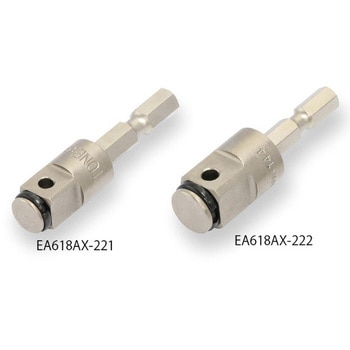 3/8"DRx1/4"HEX/51mm インパクトソケットアダプター エスコ