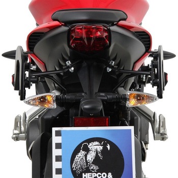 C-Bow シーボウ サイドキャリア ブラック Triumph Street Triple 765 S/R/RS / 2017 HEPCO&BECKER (ヘプコ&ベッカー)