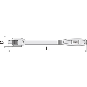 1/4"DR/150mm スピンナーハンドル エスコ