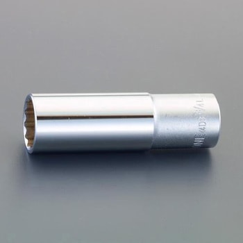 1/2"DRx 1/2"   ディープソケット(インチ/十二角) エスコ