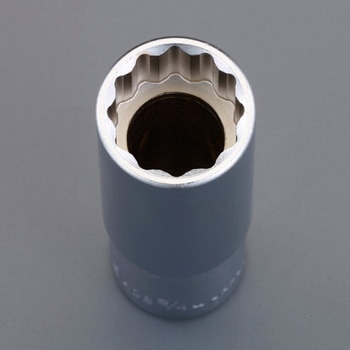 1/2"DRx 1/2"   ディープソケット(インチ/十二角) エスコ