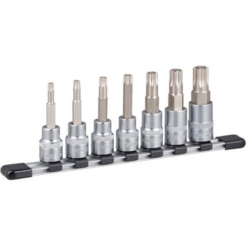 1/2"DR/T30-T70[Torx]ビットソケットセット(イジリ止付 - エスコ