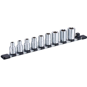 1/2"DR/E10-E24 [Torx] ソケットセット(9個組) エスコ