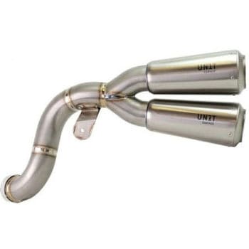 Double High Pipe nineT with visible welding | 1647TitS UnitGarage (ユニットガレージ)