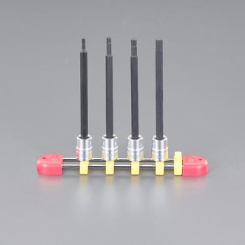 1/4"DRx3-6mm [INHEX]ロングビットソケットセット エスコ