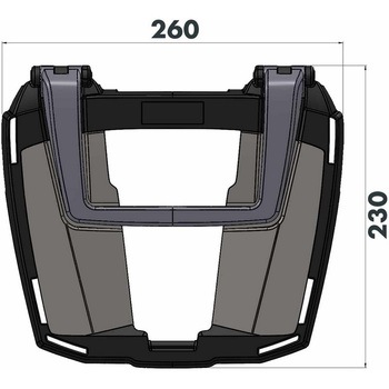 Easyrack topcasecarrier ブラック for combination with original rear rack for Triumph Tiger 850 Sport (2021-) HEPCO&BECKER (ヘプコ&ベッカー)