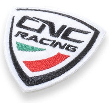 Embroidered patch White CNC Racing (シーエヌシーレーシング)
