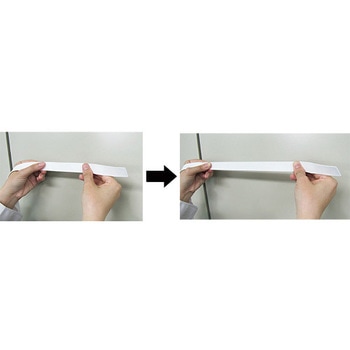 60mm x10m 平織ゴム (白) エスコ
