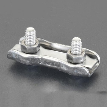 4mm ワイヤークランプ(ステンレス製) エスコ