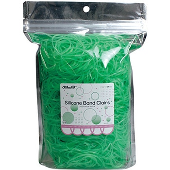 60x1.1mm/300g シリコンゴムバンド(ライトグリーン) エスコ