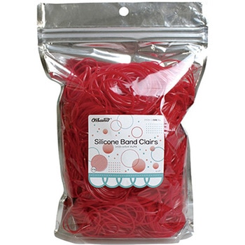 60x1.1mm/300g シリコンゴムバンド(レッド) エスコ