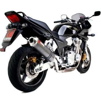 Factory オーバルスリップオン カーボンファイバースリーブ eマーク Honda CB 1300 2003 - 2014 Scorpion (スコーピオン)