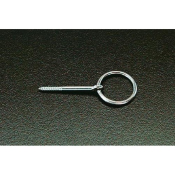 8x56mm/50mm径 丸カン スクリュー(ステンレス製) エスコ