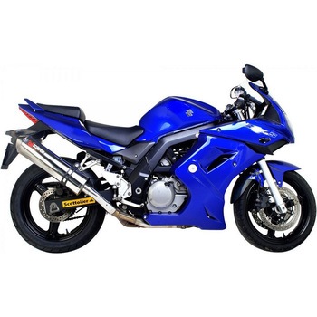 Factory オーバルスリップオン ステンレススリーブ eマーク Suzuki SV 650 03 2003 - 2003 Scorpion (スコーピオン)