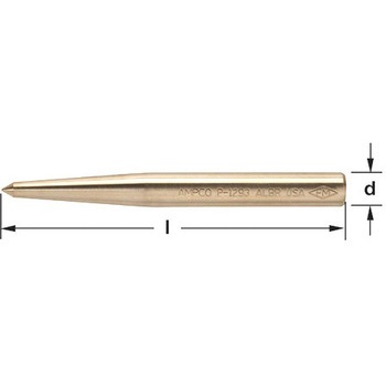 10x115mm センターポンチ(ノンスパーキング) エスコ